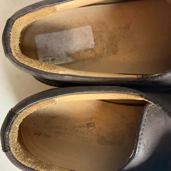Clark’s Men’s Active Air Brown Leather Lace Up Oxford Shoe  Sz 7.5 Waterproof - Picture 11 of 13